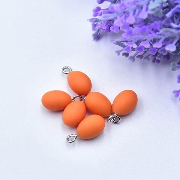 Simulation Egg Resin Charms