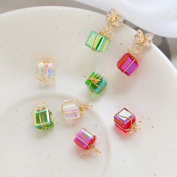 Christmas Gift Box Resin Charms