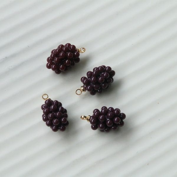 Grape Pomegranate Resin Charms