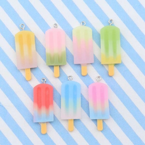 Summer Ice Cream Resin Charms