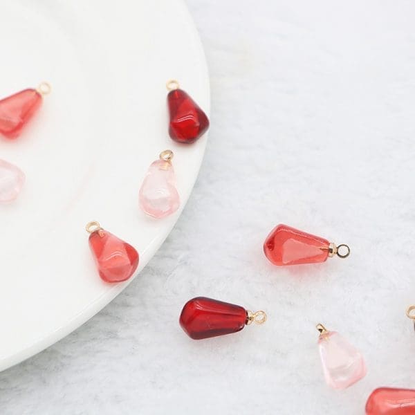 Pomegranate Seed Resin Charms