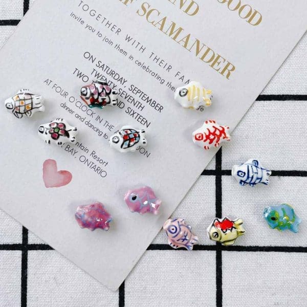 Fish Ceramic Beads Charm