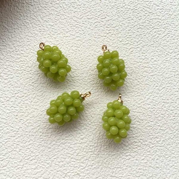 Grape Pomegranate Resin Charms