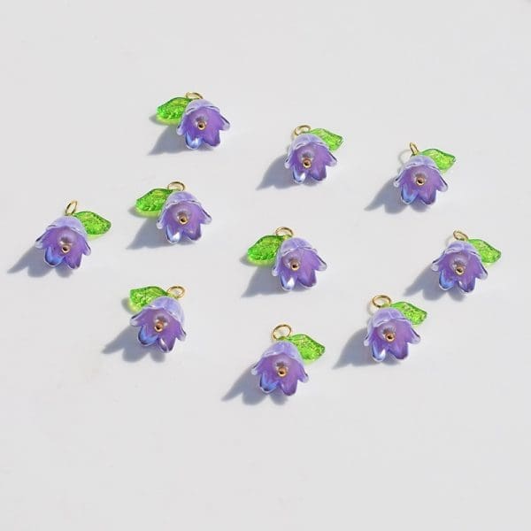 Bell Flower Acrylic Charms