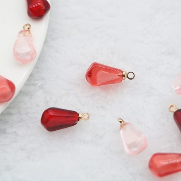 Pomegranate Seed Resin Charms