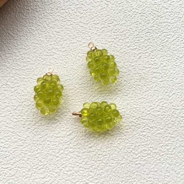 Grape Pomegranate Resin Charms