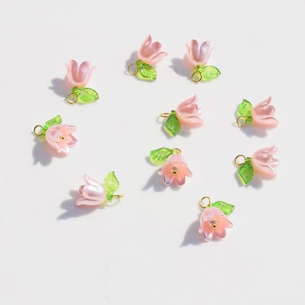 Bell Flower Acrylic Charms