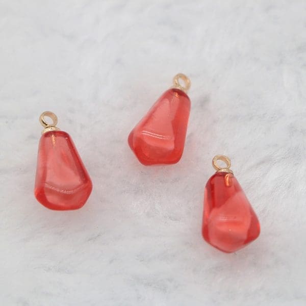 Pomegranate Seed Resin Charms