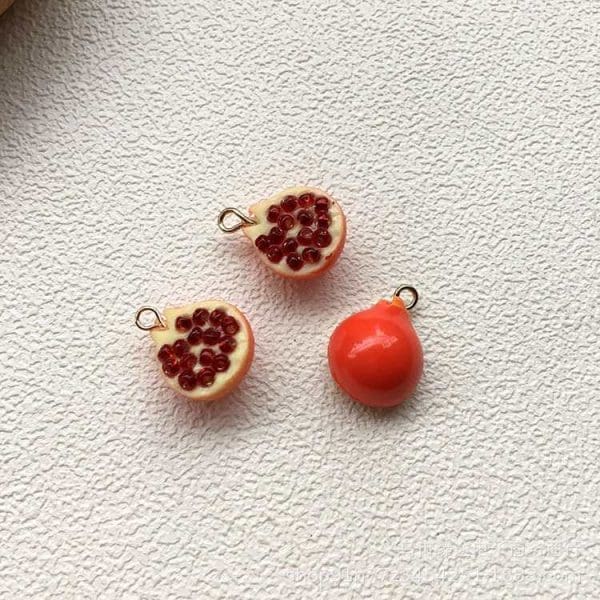 Grape Pomegranate Resin Charms