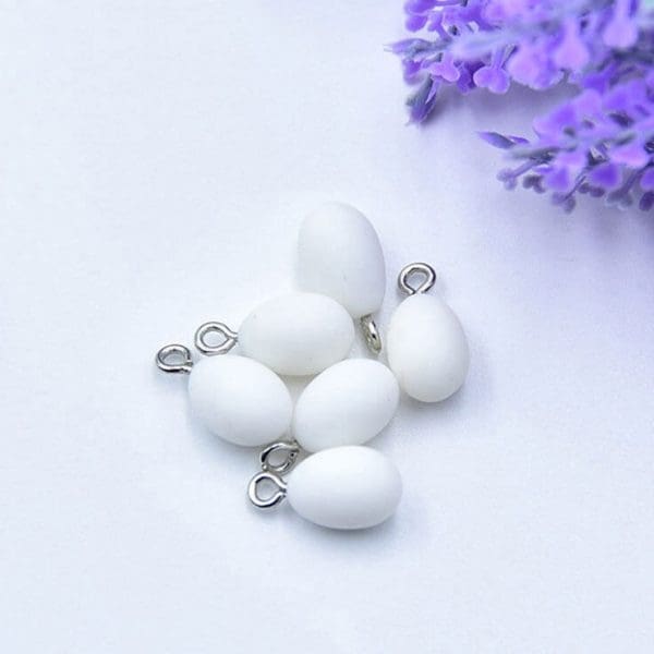 Simulation Egg Resin Charms