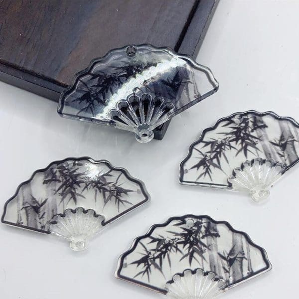 Classic Fanshaped Resin Charms