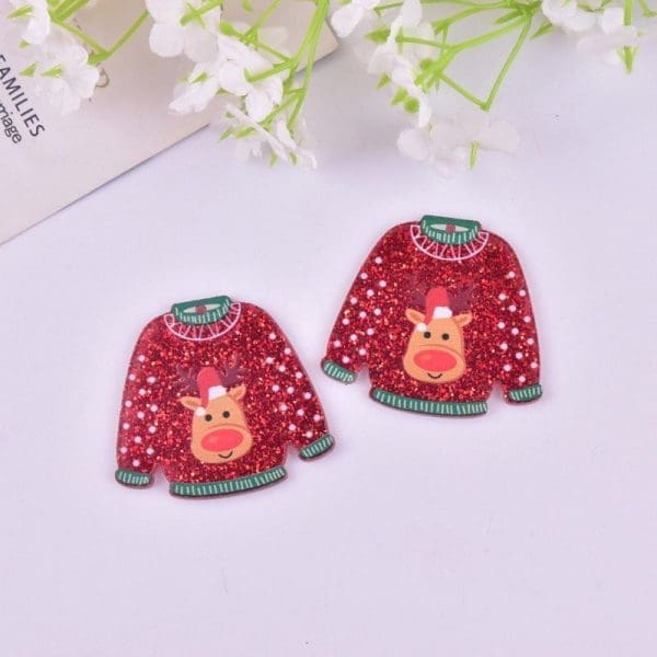 Christmas Sweater Enamel Charms