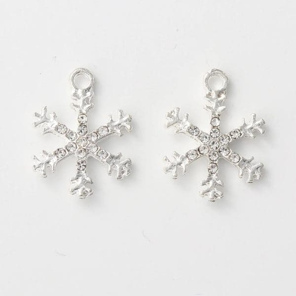 Glaring Snowflake Alloy Charms