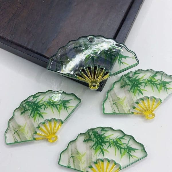 Classic Fanshaped Resin Charms