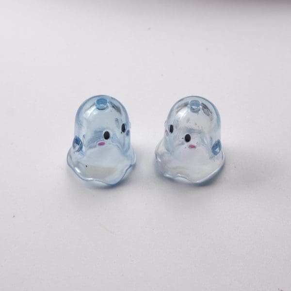 Acrylic Funny Ghost Beads