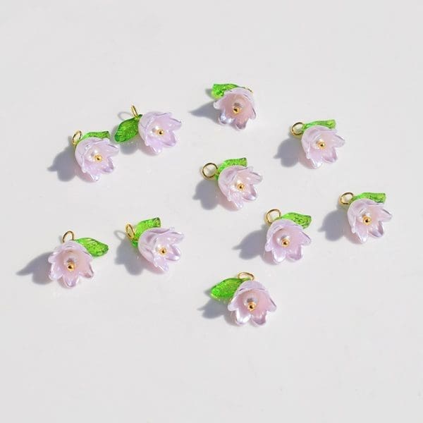 Bell Flower Acrylic Charms