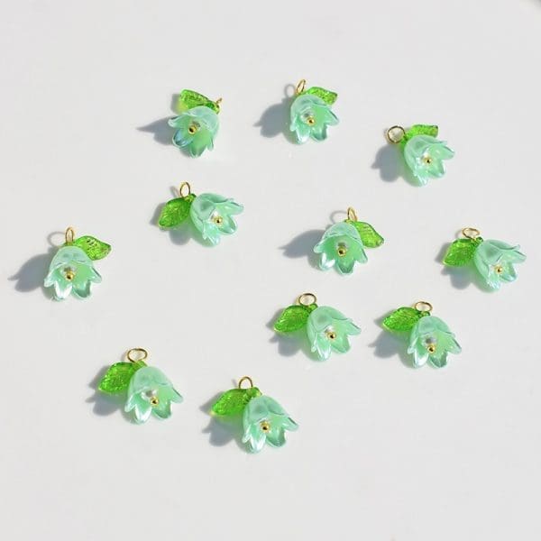 Bell Flower Acrylic Charms