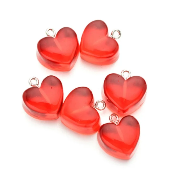 Color Heart DIY Resin Charms