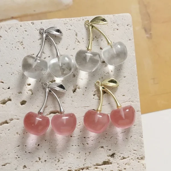 Fruit Cherry Resin Charms