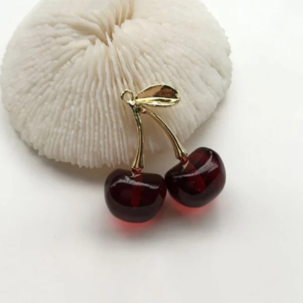 Fruit Cherry Resin Charms