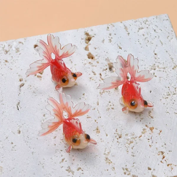 Color Goldfish Acrylic Charms