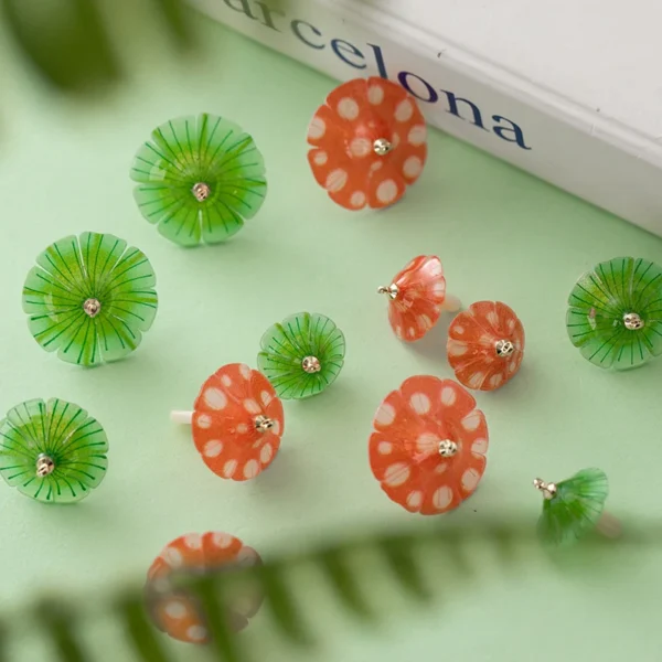 Mushroom Umbrella Acrylic Charms