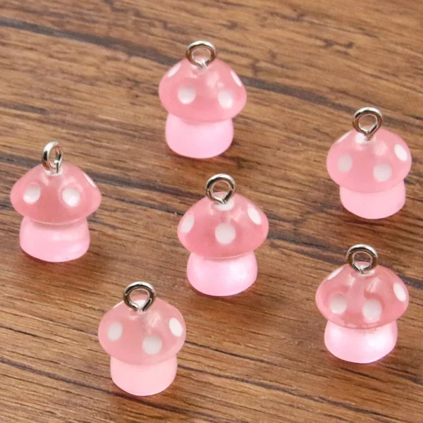 Color Mushroom Luminous Charms