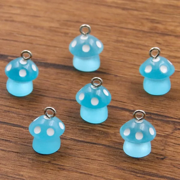 Color Mushroom Luminous Charms