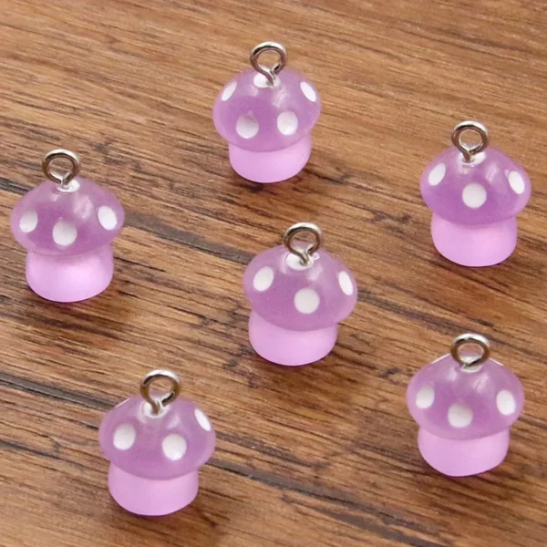 Color Mushroom Luminous Charms