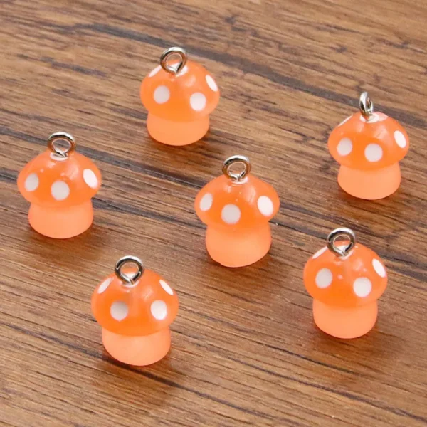 Color Mushroom Luminous Charms