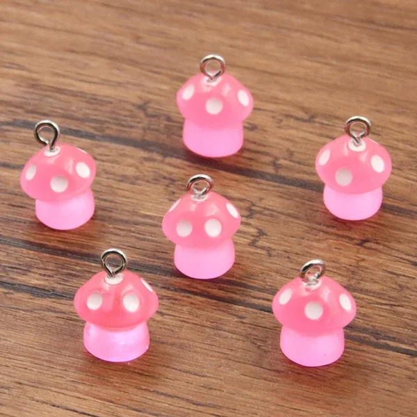 Color Mushroom Luminous Charms