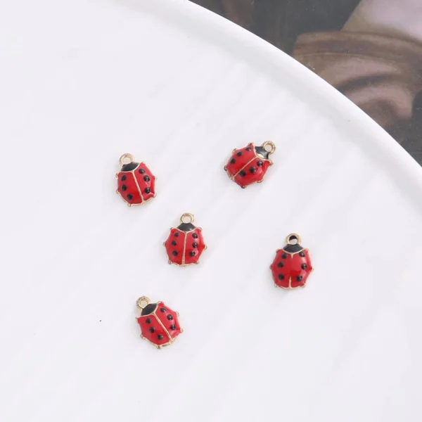 Ladybird Insect Alloy Charms