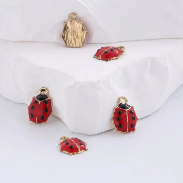 Ladybird Insect Alloy Charms