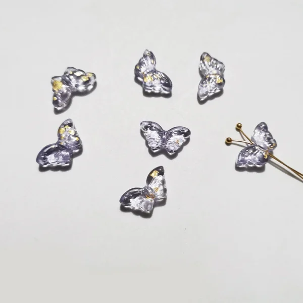 Mini Butterfly Glass Beads