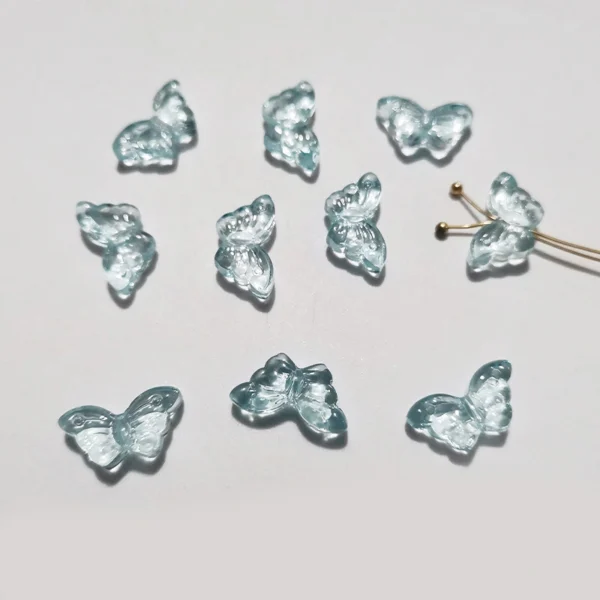 Mini Butterfly Glass Beads