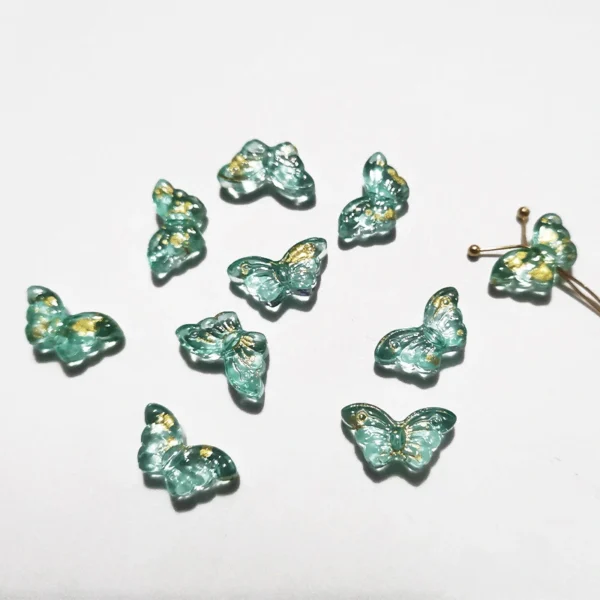 Mini Butterfly Glass Beads