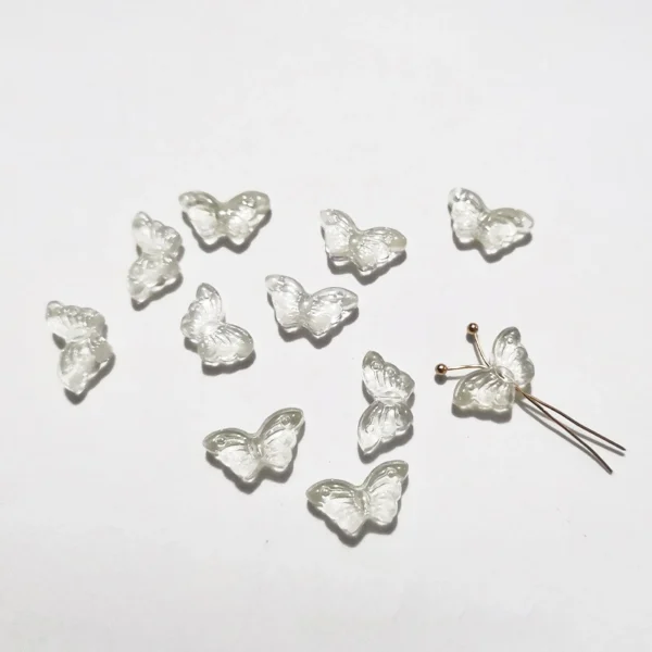 Mini Butterfly Glass Beads