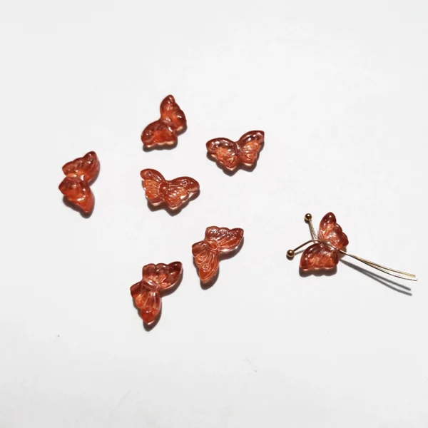 Mini Butterfly Glass Beads