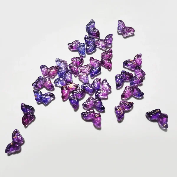 Mini Butterfly Glass Beads