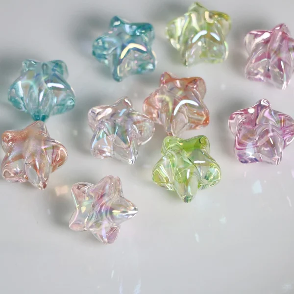 Colorful Star Acrylic Beads