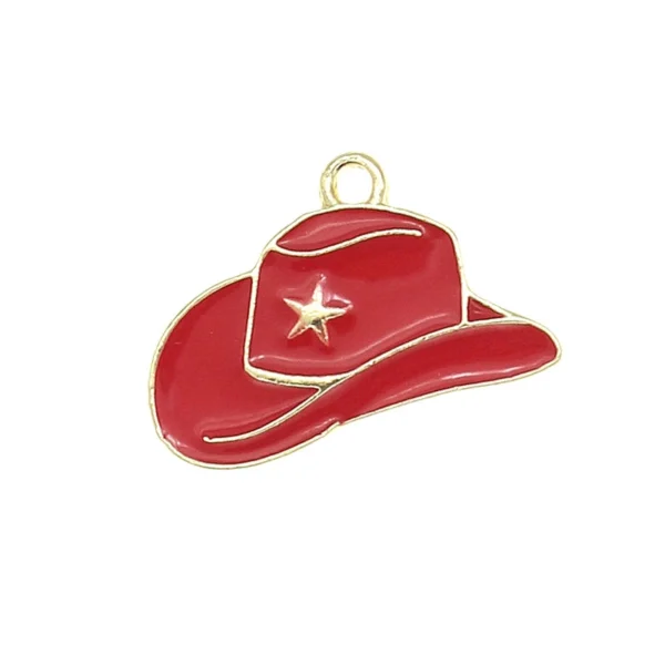 Cowboy Hat Cowgirl Boots Alloy Charms