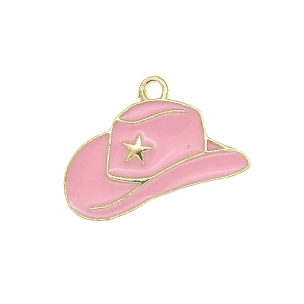 Cowboy Hat Cowgirl Boots Alloy Charms