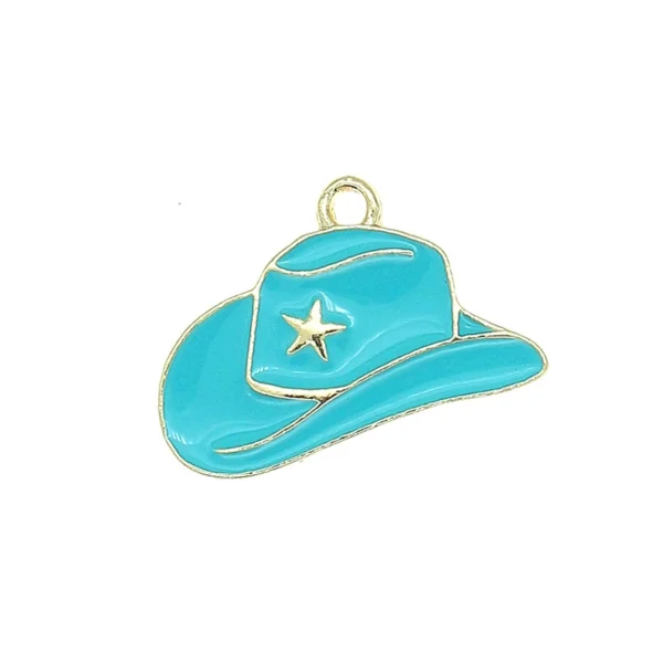 Cowboy Hat Cowgirl Boots Alloy Charms