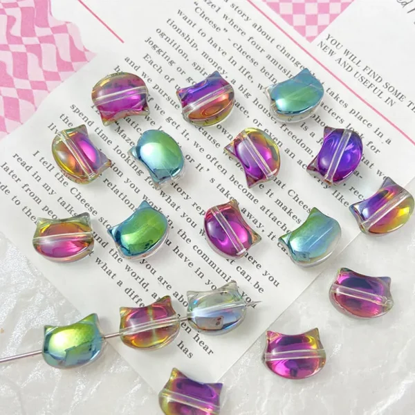 Color Cat Glass Beads