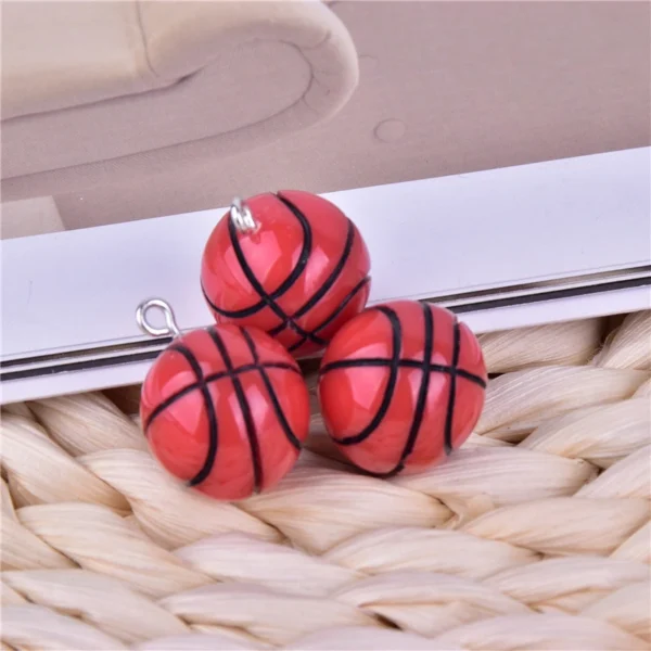 Basketball Soccer Resin Charms