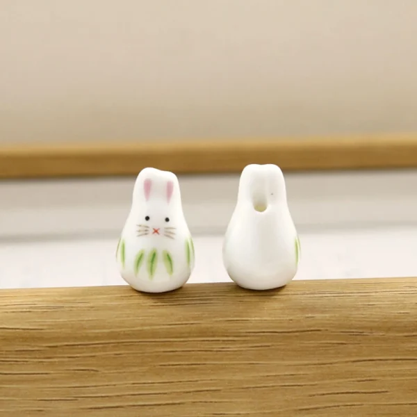 Rabbit Flower Ceramic Beads