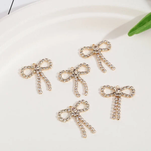 Rhinestone Bowknot Charms