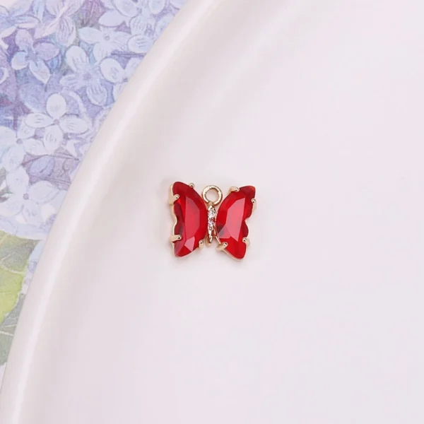 Color Butterfly Rhinestone Charms