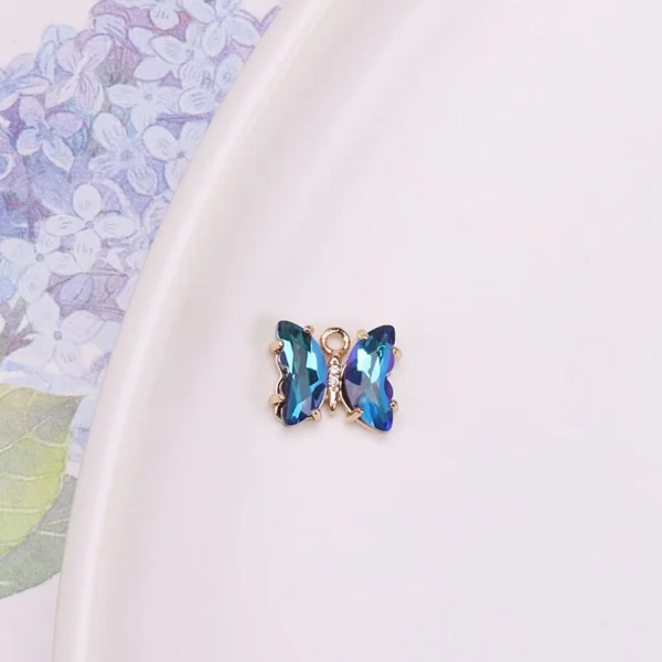 Color Butterfly Rhinestone Charms