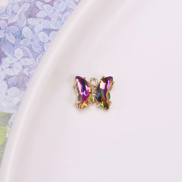 Color Butterfly Rhinestone Charms